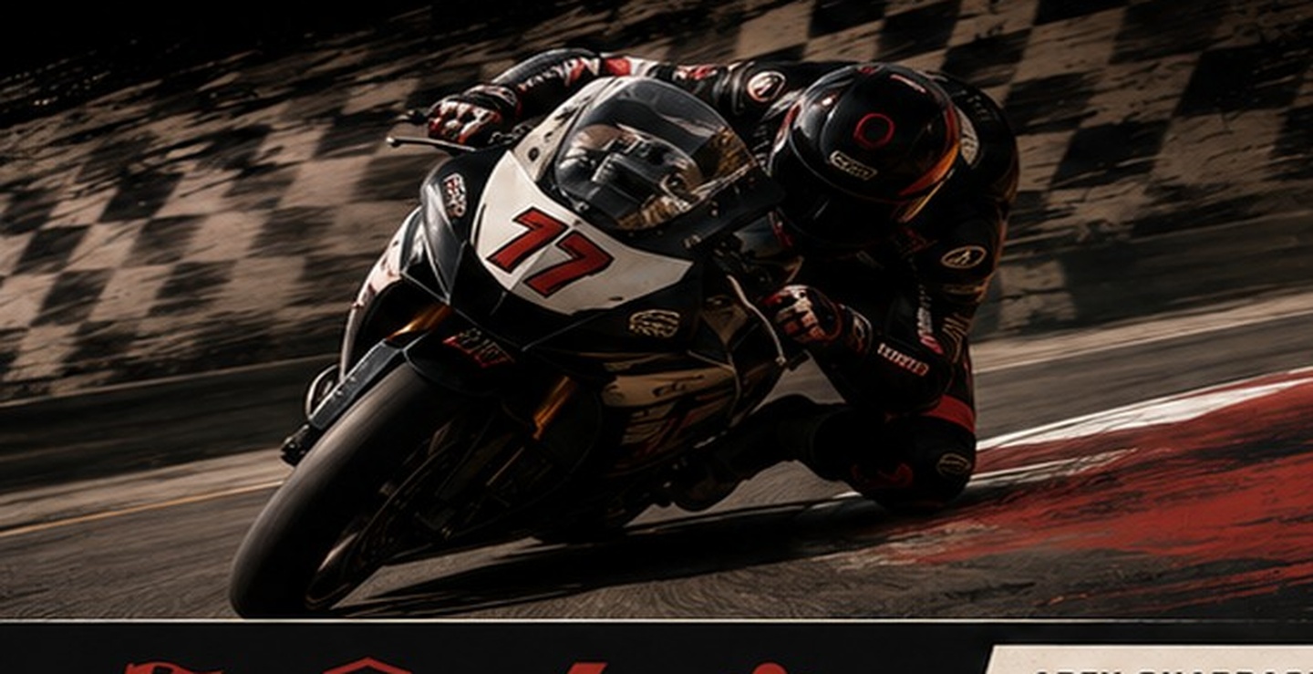 Rider learning the racing line at an Apex Lunatix event